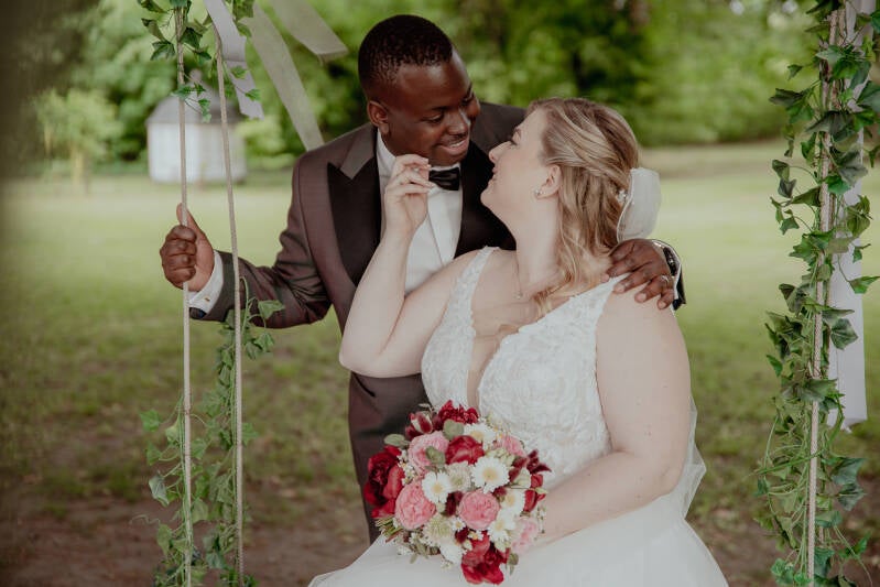 Verena & Nicolas, echtes Hochzeitspaar