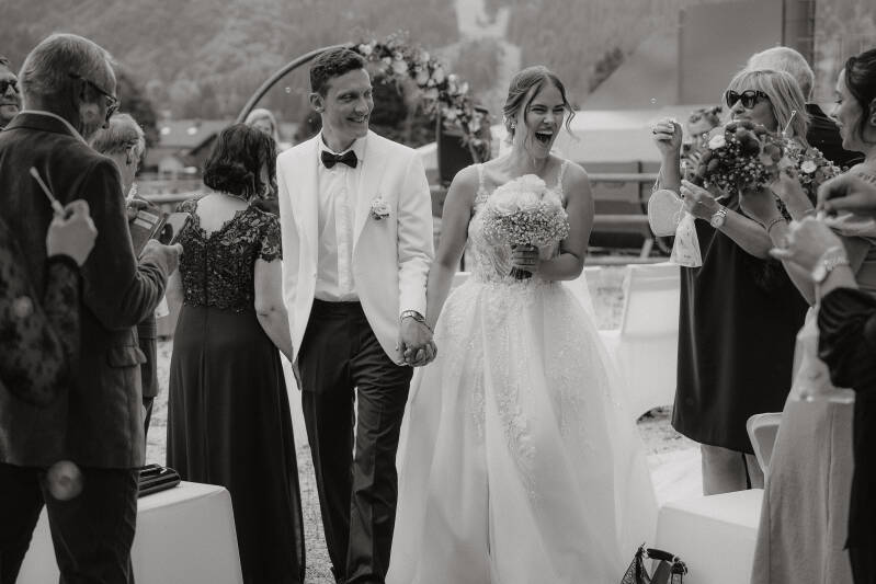 Jennifer & Alex, echtes Hochzeitspaar